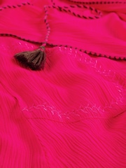 White Stuff Maggie Beach Cover-up magenta - Image 6 of 6