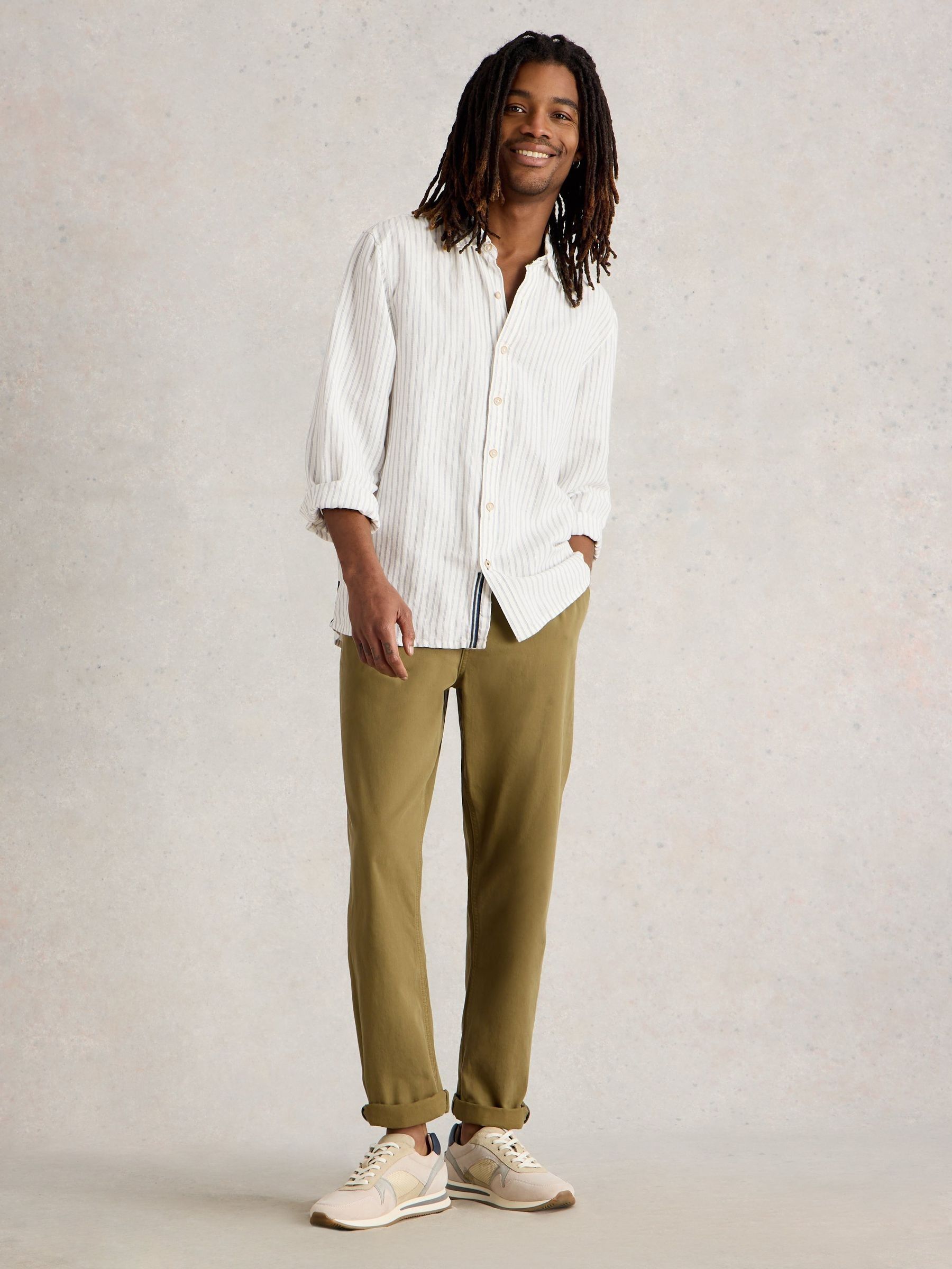 Buy White Stuff Natural Keswick Stripe Linen Shirt from Next USA