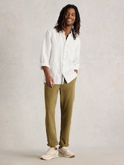 White Stuff Natural Keswick Stripe Linen Shirt - Image 3 of 6