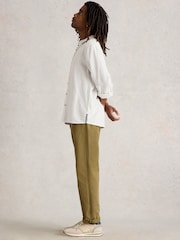 White Stuff Natural Keswick Stripe Linen Shirt - Image 4 of 6