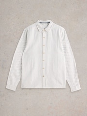 White Stuff Natural Keswick Stripe Linen Shirt - Image 5 of 6