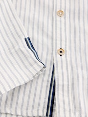 White Stuff Natural Keswick Stripe Linen Shirt - Image 6 of 6