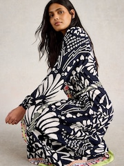 White Stuff Blue Liv Midi Dress - Image 3 of 6