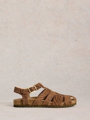 Sandalias con plantilla anatómica y diseño tipo pescador Hettie de White Stuff - Imagen 2 de 5