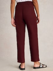 White Stuff Red Rowena 100% Linen Trousers - Image 3 of 4