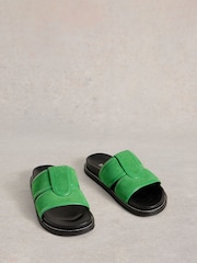 White Stuff Green Ziggy Slider Footbed Sandals - Image 2 of 4