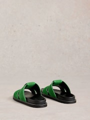 White Stuff Green Ziggy Slider Footbed Sandals - Image 3 of 4