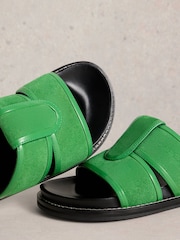 White Stuff Green Ziggy Slider Footbed Sandals - Image 4 of 4