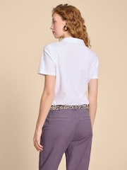 White Stuff White 100% Cotton Annie Embroidered Shirt - Image 2 of 7