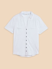 White Stuff White 100% Cotton Annie Embroidered Shirt - Image 5 of 7