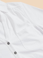 White Stuff White 100% Cotton Annie Embroidered Shirt - Image 7 of 7