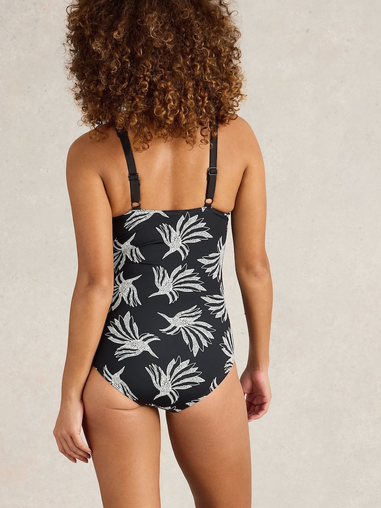White Stuff Black Splash Control Swimsuit - Image 2 of 6