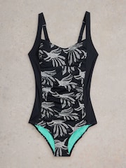 White Stuff Black Splash Control Swimsuit - Image 5 of 6