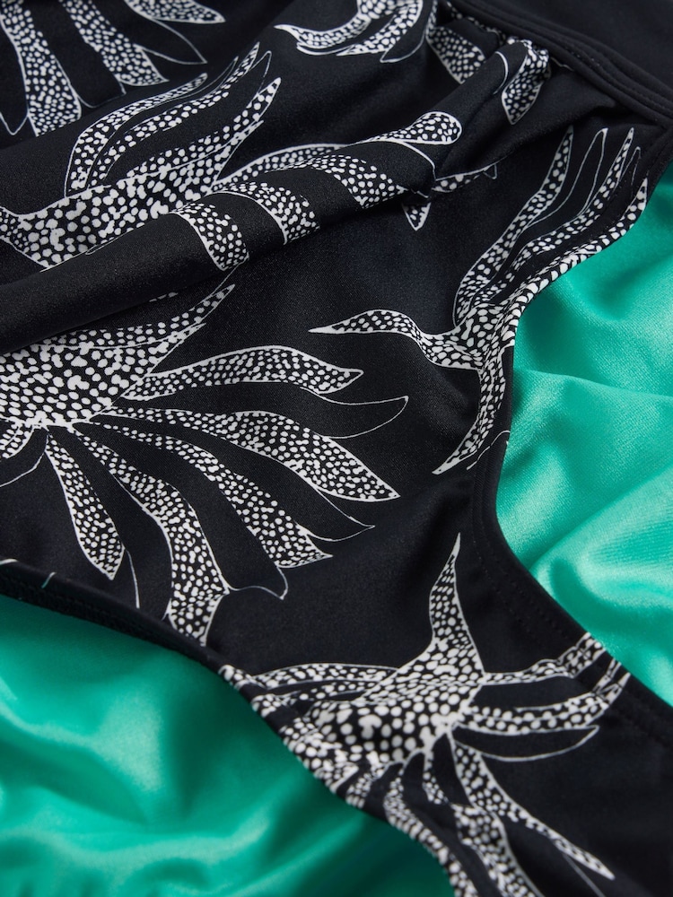 White Stuff Black Splash Control Swimsuit - Image 6 of 6
