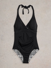 White Stuff Black Sunshine Reversible Swimsuit - Image 6 of 7