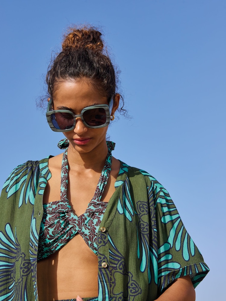 White Stuff Green Sloane Shirt - Image 1 of 7