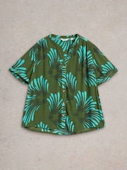 White Stuff Green Sloane Shirt - Image 6 of 7