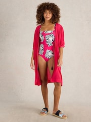 White Stuff Pink Suki Swimsuit - Image 4 of 6