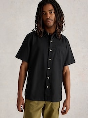 White Stuff Black Ely Linen Cotton Shirt - Image 1 of 6