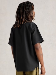 White Stuff Black Ely Linen Cotton Shirt - Image 2 of 6