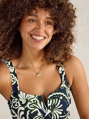 White Stuff Blue Gabrielle Swimsuit - Image 4 of 6