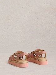 White Stuff Pink Chunky Fisherman Sandals - Image 2 of 4
