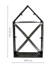 Ivyline Zinc House Sculptural Garden Log Storage - Image 4 of 4