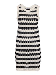 NOISY MAY Black Sleeveless Crochet Knitted Dress - Image 1 of 1