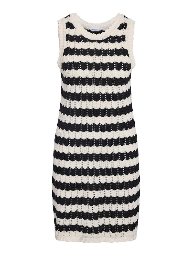 NOISY MAY Black Sleeveless Crochet Knitted Dress - Image 1 of 1