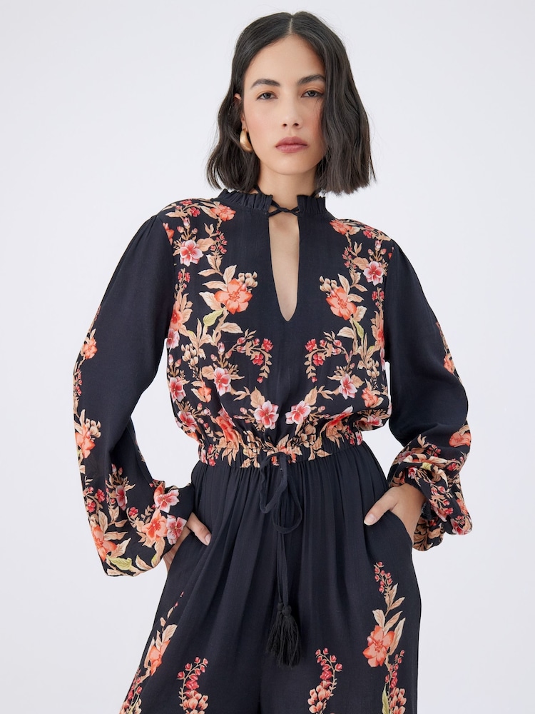 Raishma Viviana Floral Maxi Jumpsuit with Pockets - Imagen 3 de 3