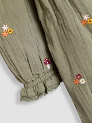 JoJo Maman Bébé Embroidered Dress & Gilet Set - Bild 13 von 15