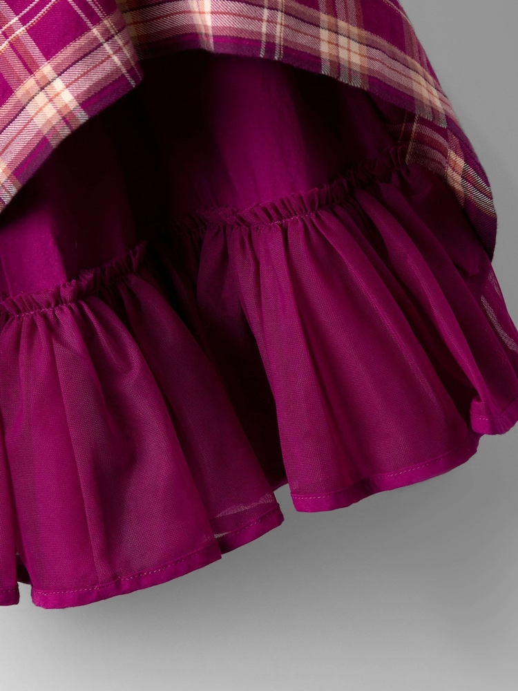 burgundy tartan dress Tartan Riot Dress [BURGUNDY]