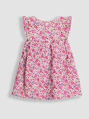 JoJo Maman Bébé Pink Floral Cord Dress & Body Set - Image 3 of 6
