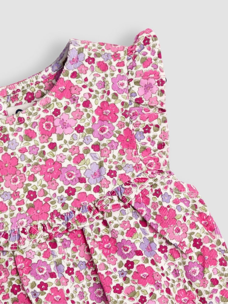 JoJo Maman Bébé Pink Floral Cord Dress & Body Set - Image 6 of 6 JoJo Maman Bébé Pink Floral Cord Dress & Body Set - Image 6 of 6