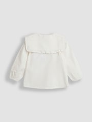JoJo Maman Bébé Cream Ditsy Floral Cord Pinafore Dress & Top Set - Image 5 of 5