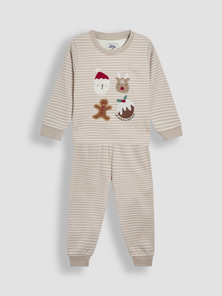Natur/Braun - Jojo Maman Bébé Weihnachtssocken 3 Packung - Bild 1 von 6