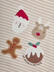 Natur/Braun - Jojo Maman Bébé Weihnachtssocken 3 Packung - Bild 6 von 6