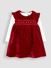 JoJo Maman Bébé Red Dress - Image 1 of 6