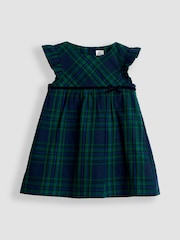 JoJo Maman Bébé Green Tartan Baby Dress & Body Set - Image 2 of 5
