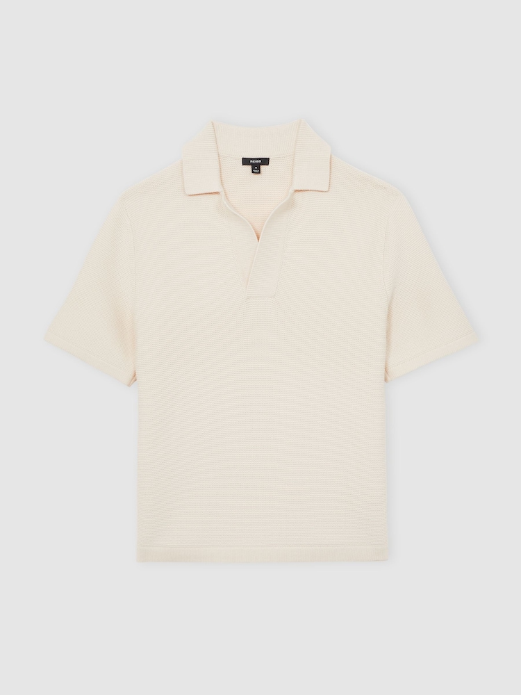 Reiss Off White Langton Polo Shirt - Image 2 of 8