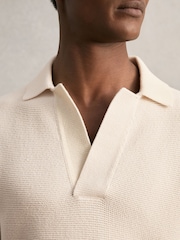 Reiss Off White Langton Polo Shirt - Image 4 of 8
