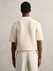 Reiss Off White Langton Polo Shirt - Image 6 of 8