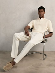 Reiss Off White Langton Polo Shirt - Image 7 of 8