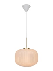 Nordlux Opal White Milford 30 Pendant Ceiling Light - Image 1 of 3