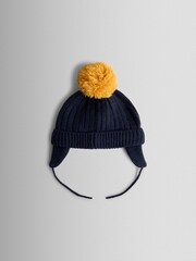 JoJo Maman Bébé Navy Digger Appliqué Hat - Image 3 of 3