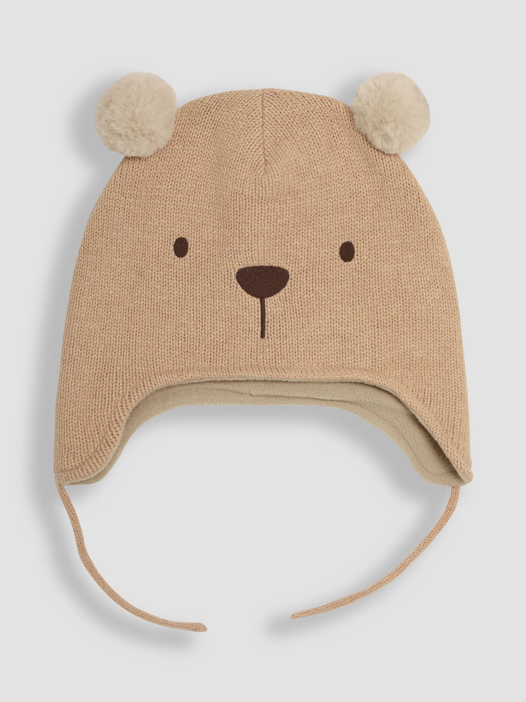 Jojo Maman Bébé Brown Bear Pom Pom Hat