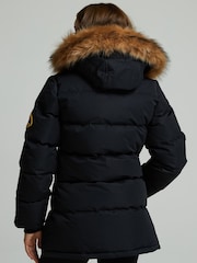 Zavetti Canada Girls Fiorella Puffer Parka Black Jacket - Imagen 2 de 6