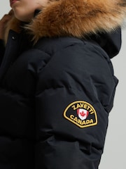 Zavetti Canada Girls Fiorella Puffer Parka Black Jacket - Imagen 6 de 6