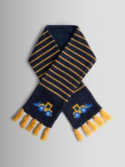 JoJo Maman Bébé Blue Digger Scarf - Image 3 of 4