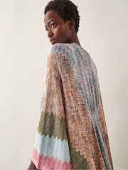 Monsoon Pink Ava Zigzag Stripe Beach Cover-Up - Image 1 of 4